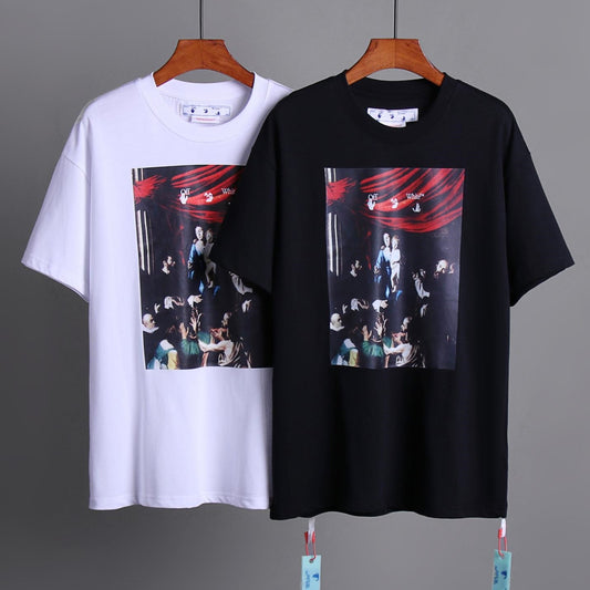 OFF-Whlte Arrow logo print T-shirt#90