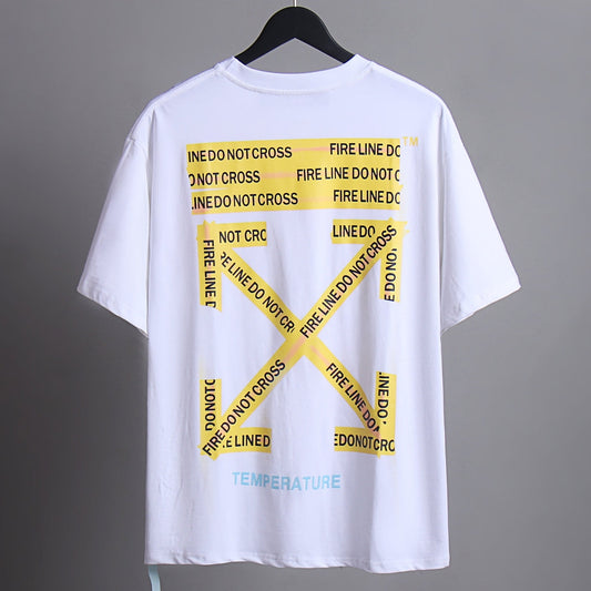 OFF-Whlte Arrow logo print T-shirt#87