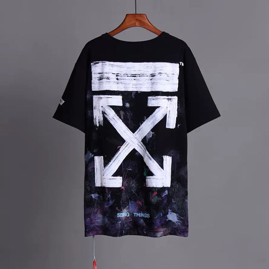 OFF-Whlte Arrow Logo Cotton T-shirt