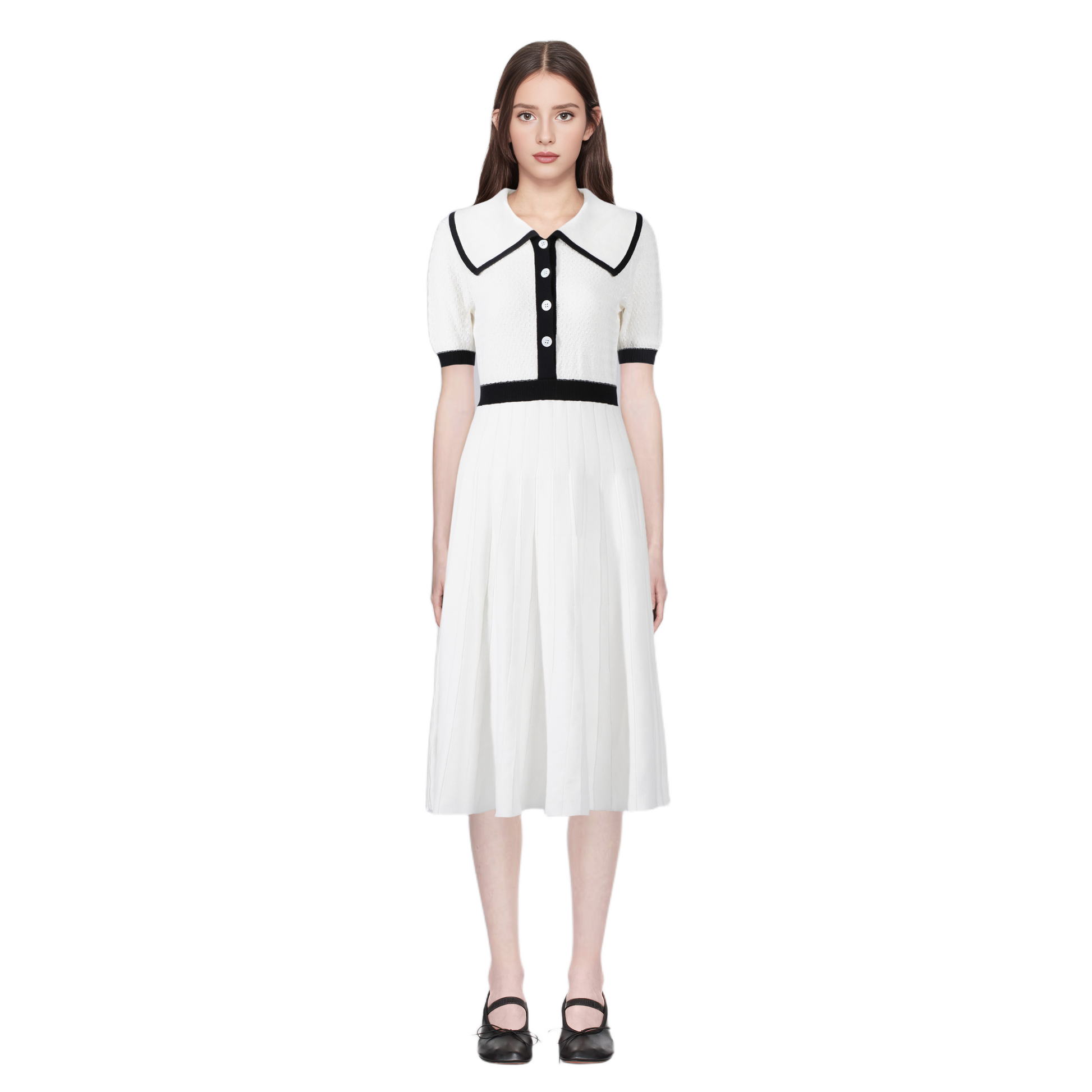 Ladies sleeveless lapel dress（副本） THOM TREND