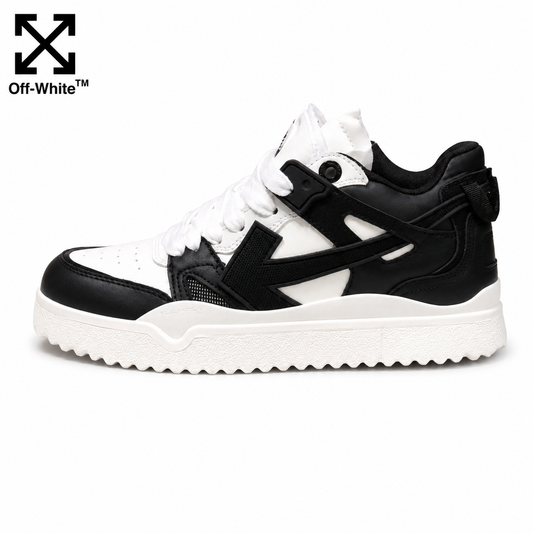 OFF-Whlte Arrow Logo Leather Sneakers #40