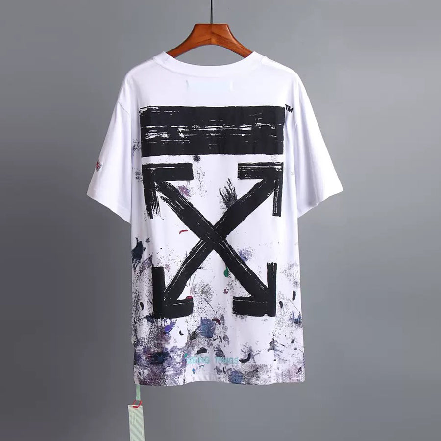 OFF-Whlte Arrow Logo Cotton T-shirt