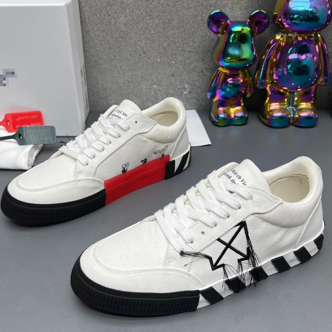 OFF-Whlte Canvas Sneakers#67