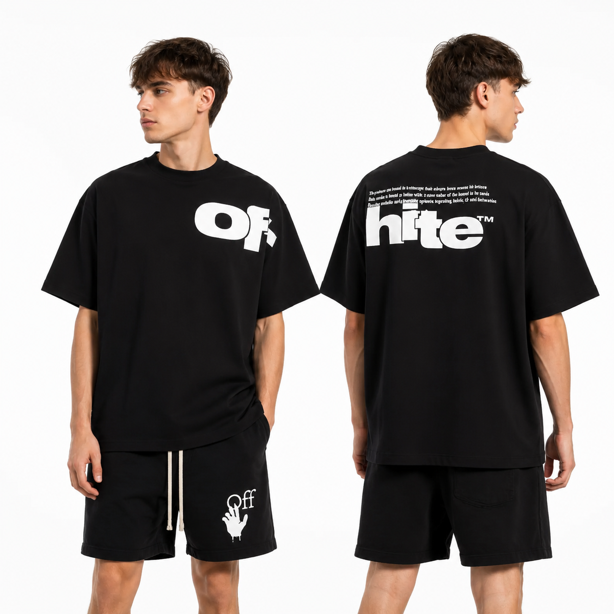OFF-Whlte Arrow Logo Cotton T-shirt-1022