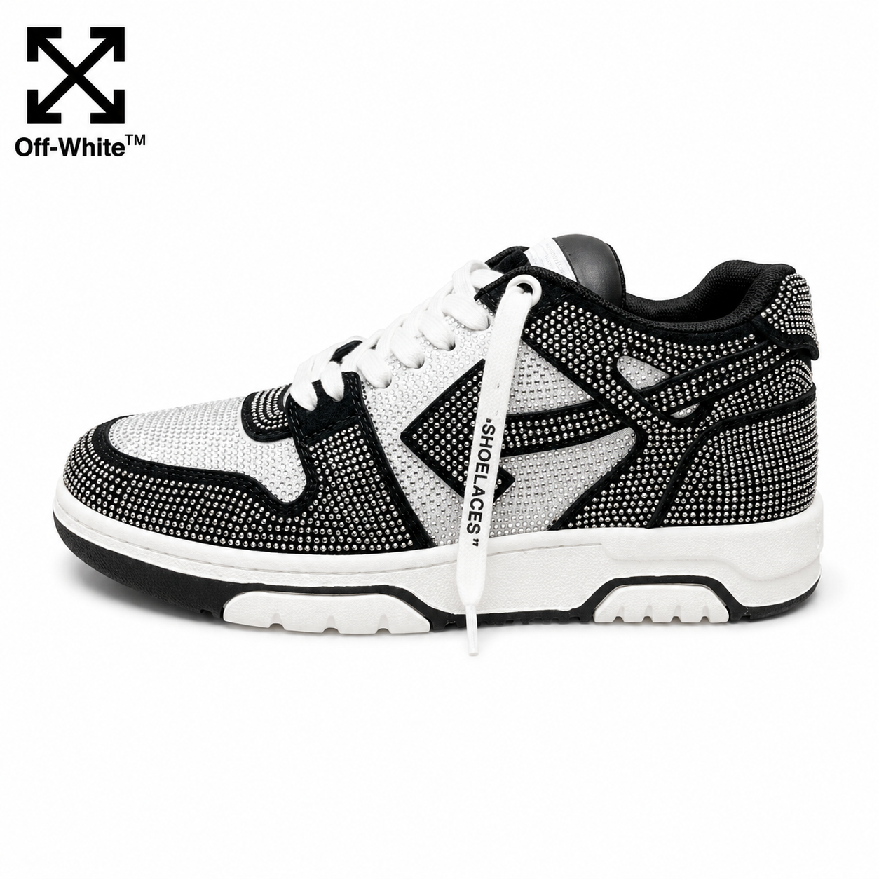OFF-Whlte Full diamond Sports shoes#11