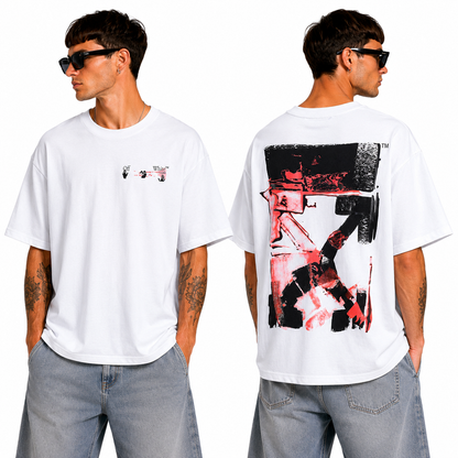 OFF-Whlte Arrow logo print T-shirt#75
