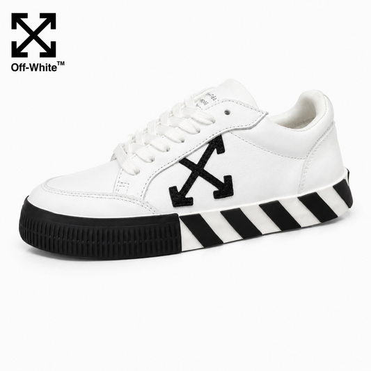 OFF-Whlte Genuine Leather Sneakers#66