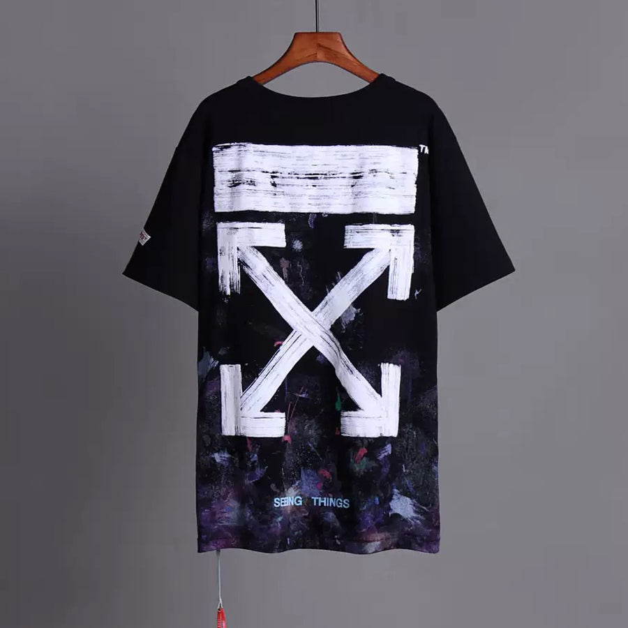 OFF-Whlte Arrow Logo Cotton T-shirt