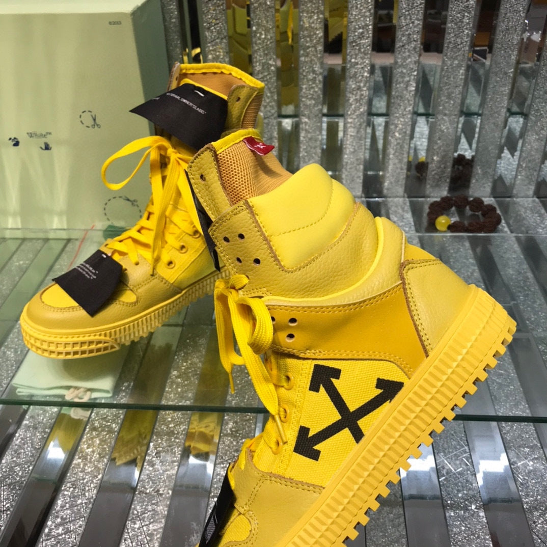 OFF-Whlte Arrow logo high-top sneakers#33