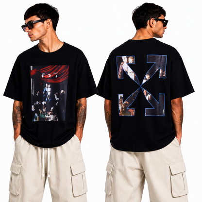 OFF-Whlte Arrow logo print T-shirt#90