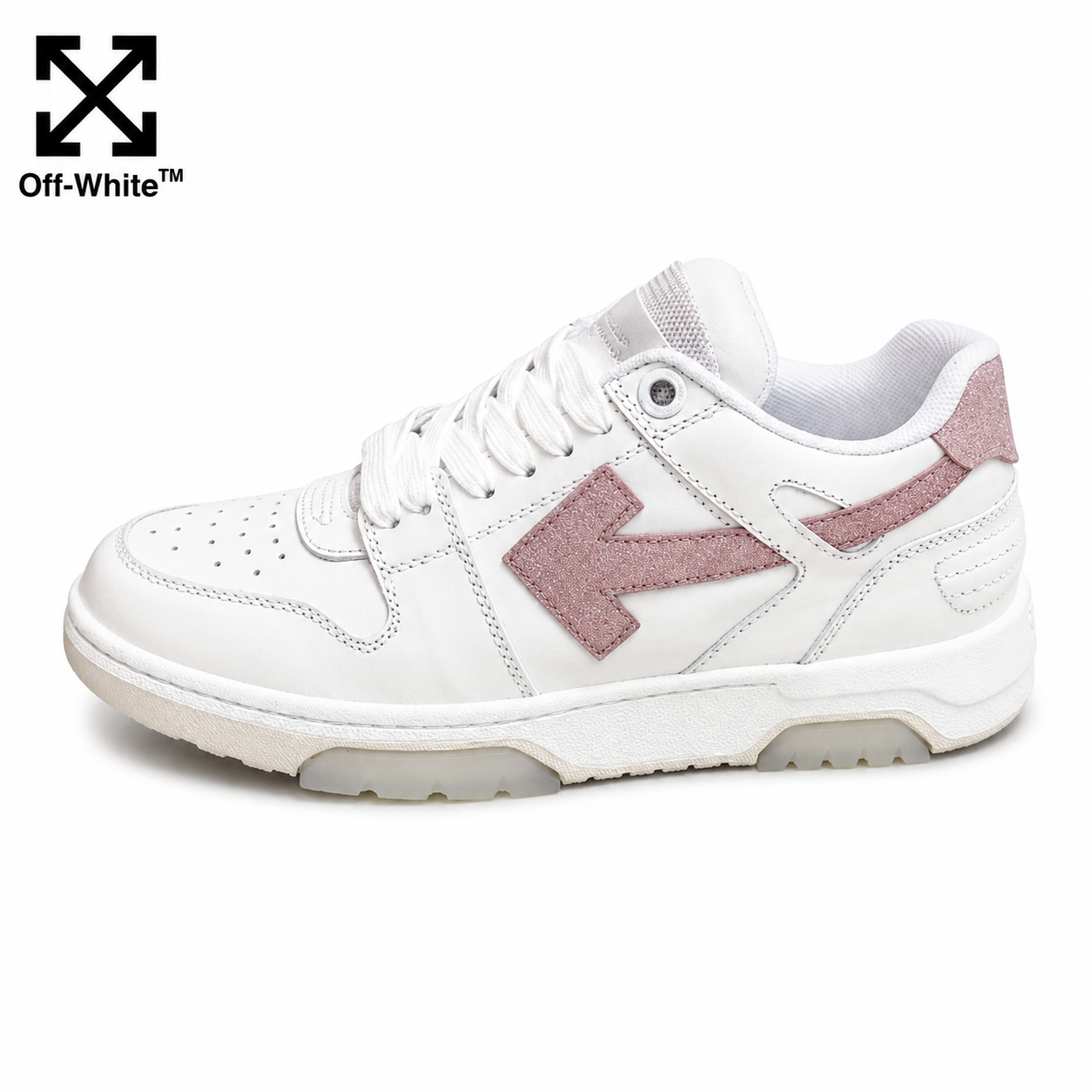 OFF-Whlte Genuine Leather Sneakers#68