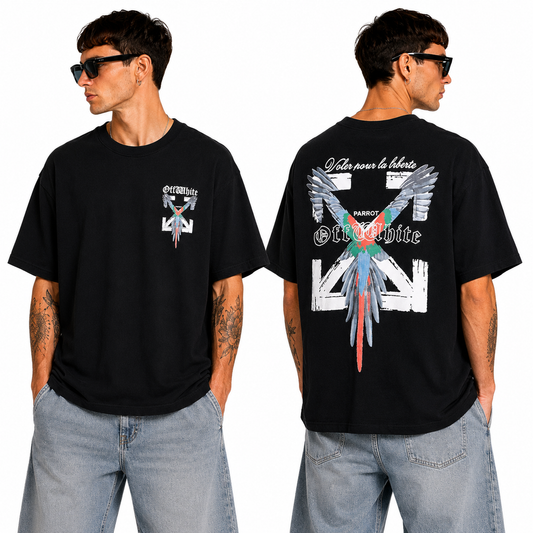 OFF-Whlte Arrow logo print T-shirt#86