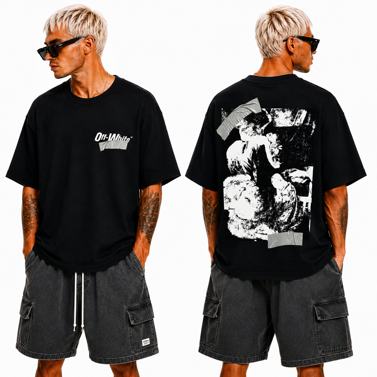 OFF-Whlte Arrow Logo Cotton T-shirt#812