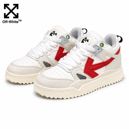 OFF-Whlte Arrow Logo Leather Sneakers #39