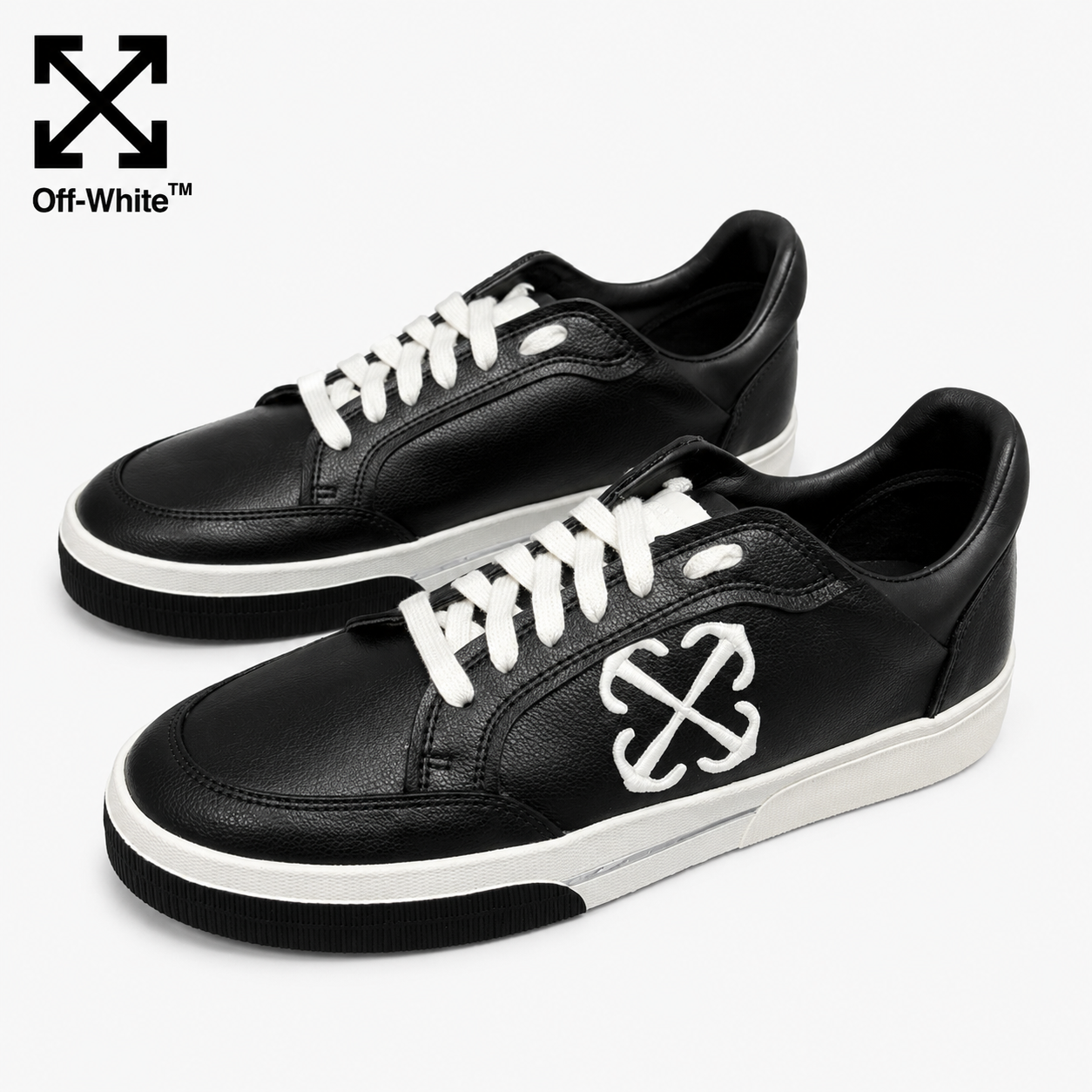 OFF-Whlte Arrow logo leather Sports shoes#22