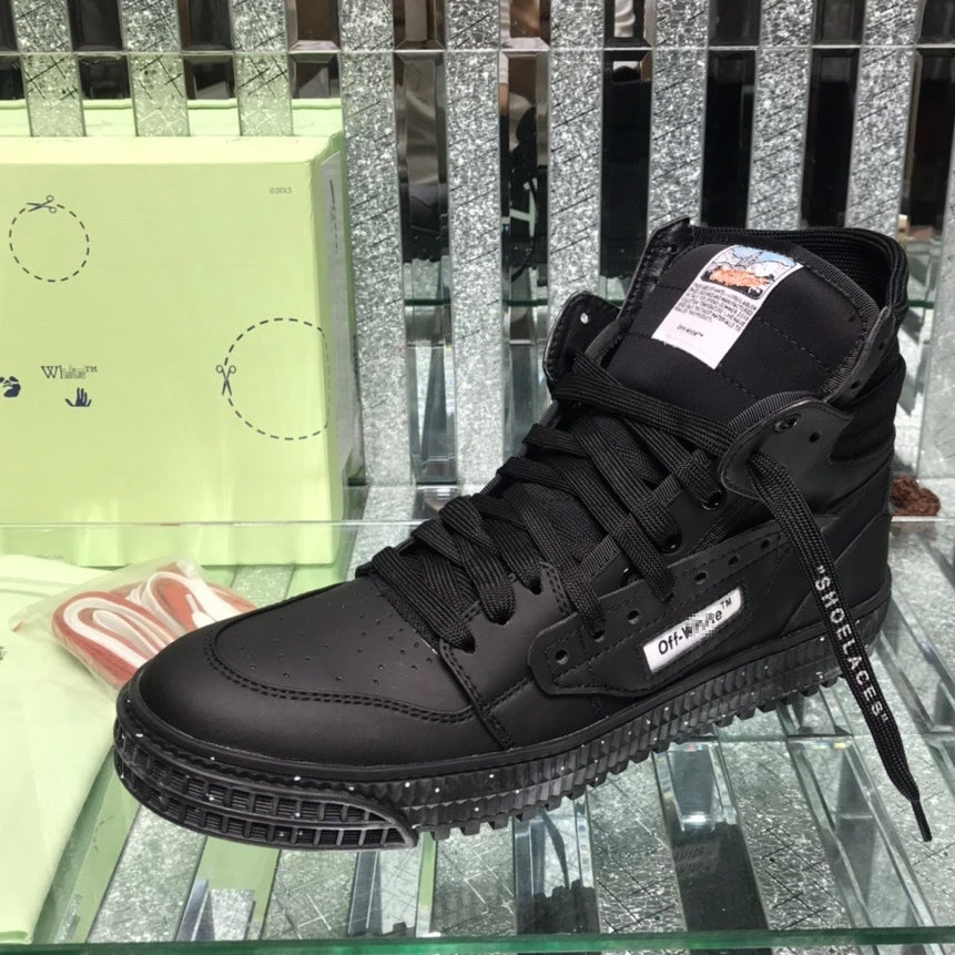 OFF-Whlte Arrow Logo Leather Sneakers #34