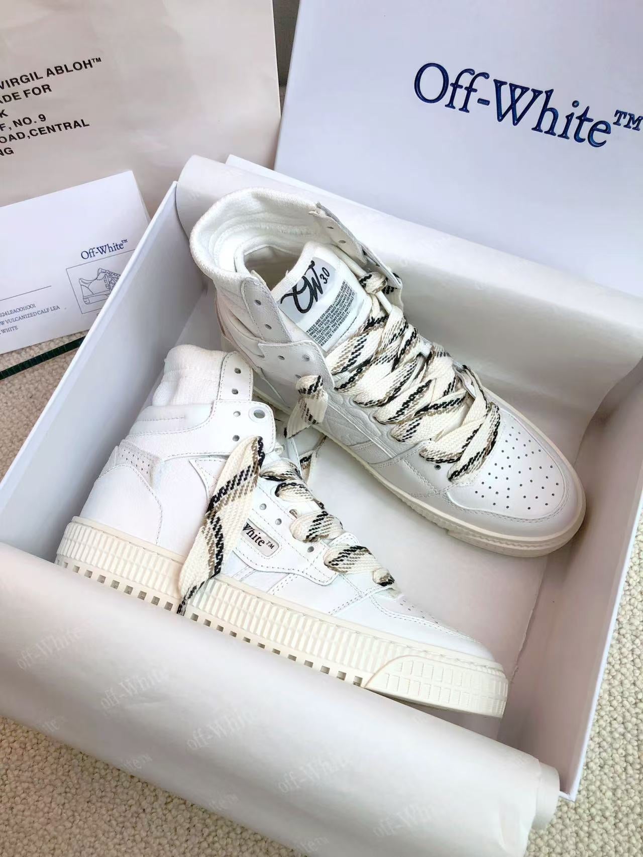 OFF-Whlte high-top sneakers#48