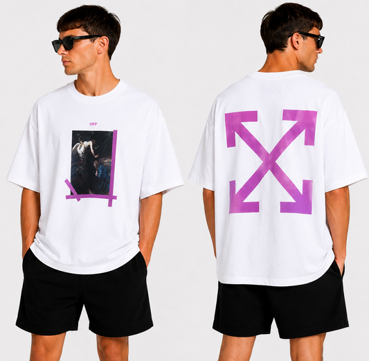 OFF-Whlte Arrow Logo Cotton T-shirt#70