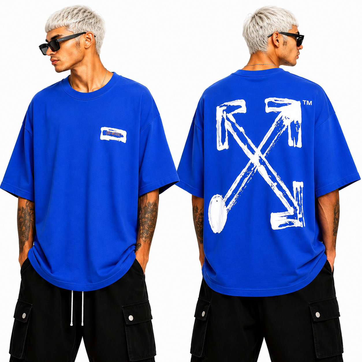 OFF-Whlte Arrow Logo Cotton T-shirt#33