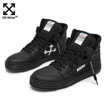 OFF-Whlte Arrow Logo Leather Sneakers #34
