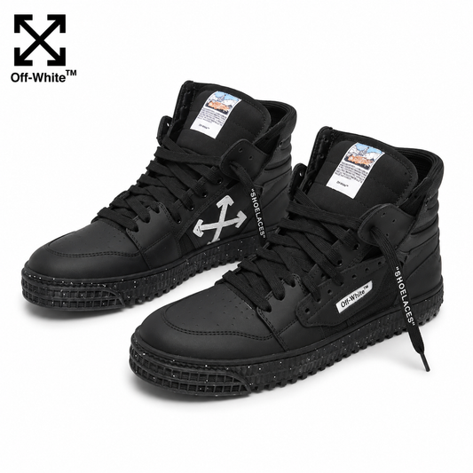 OFF-Whlte Arrow Logo Leather Sneakers #34