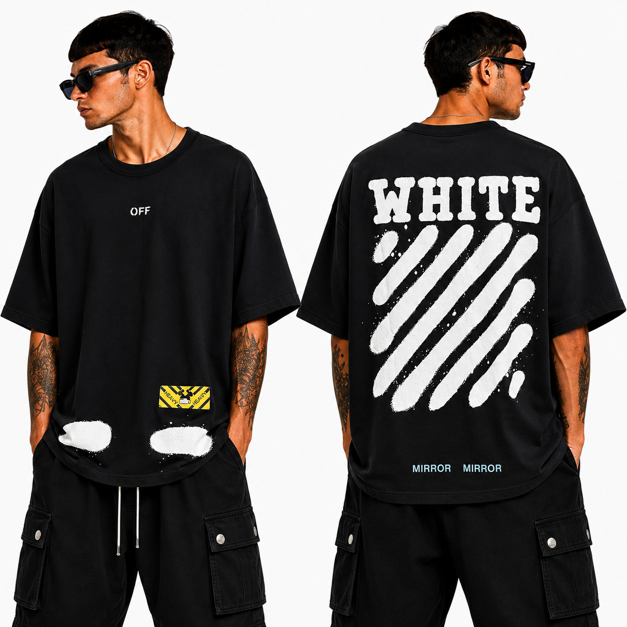 OFF-Whlte Arrow Logo Cotton T-shirt#31