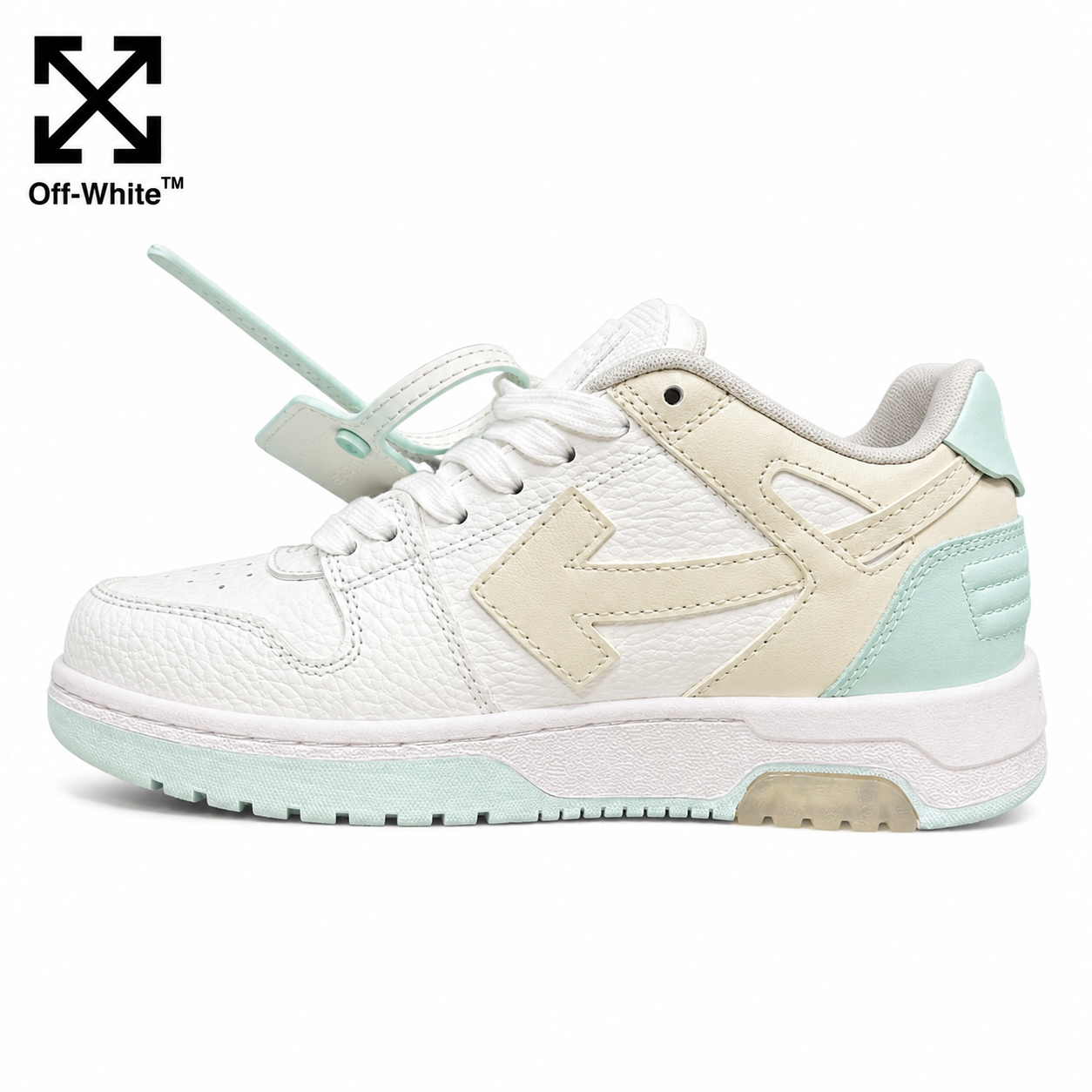 OFF-Whlte Arrow logo leather Sports shoes#16