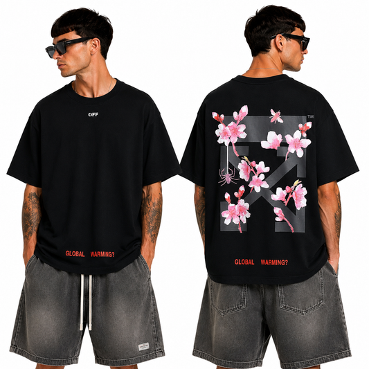 OFF-Whlte Arrow logo print T-shirt#72
