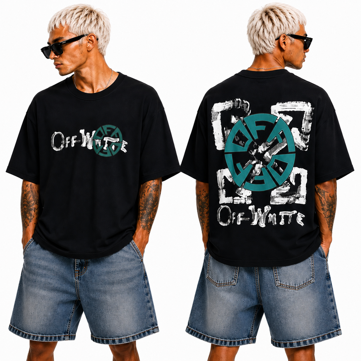 OFF-Whlte Arrow Logo Cotton T-shirt#812