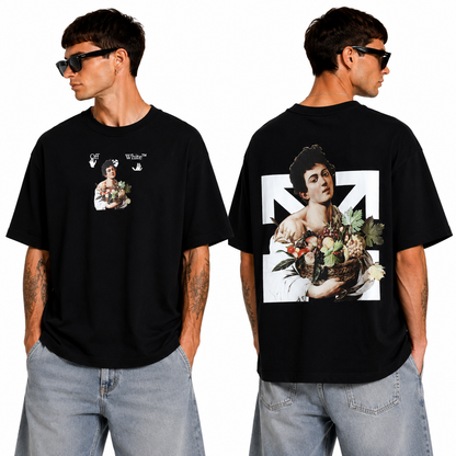 OFF-Whlte Arrow logo print T-shirt#84