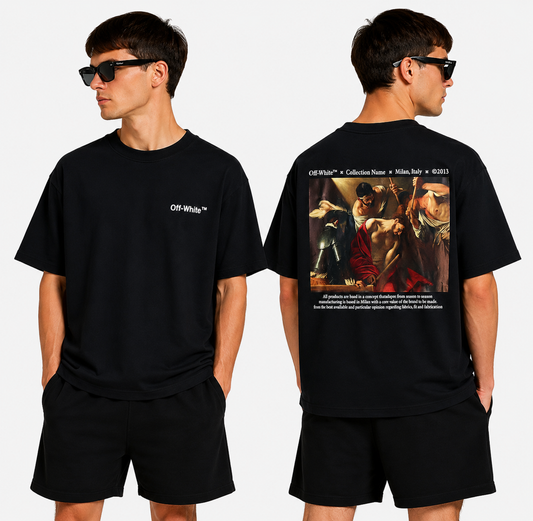 OFF-Whlte Arrow logo print T-shirt#89