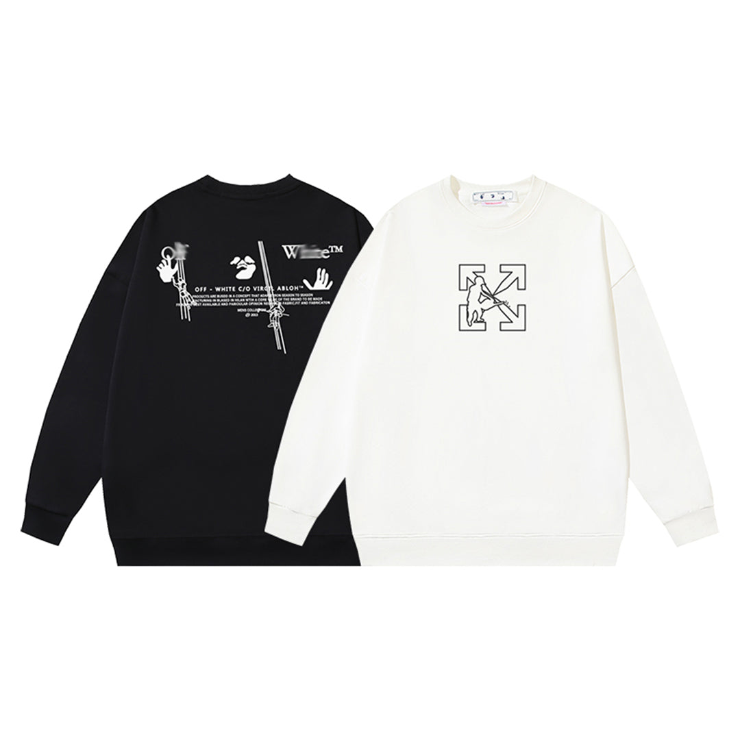 OFF-Whlte Arrow logo sports sweatshirt#114