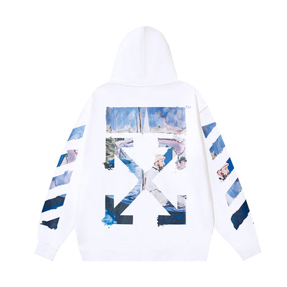 OFF-Whlte Arrow logo sports sweatshirt#4