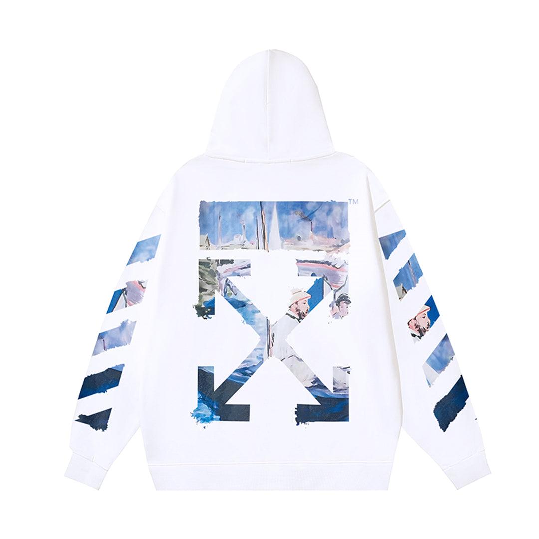 OFF-Whlte Arrow logo sports sweatshirt#4