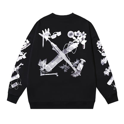 OFF-Whlte Arrow logo sports sweatshirt#1028